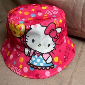 Hello Kitty Bright Pink Polka Dot Bucket Hat